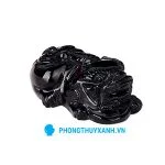 Vòng tay phong thủy đá huyền đen tỳ hưu 3