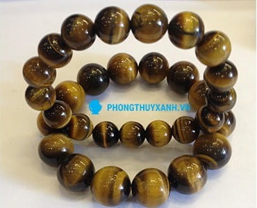 vòng tay phong thủy mắt hổ vàng