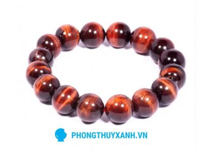 Vòng tay mắt hổ đỏ 1 - Phong Thuỷ Xanh