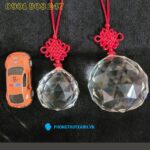 Qủa cầu treo vát cạnh thủy tinh