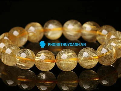 Vòng tay thạch anh tóc vàng 1