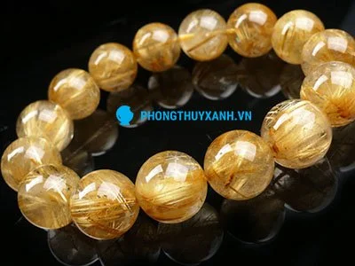 Vòng tay thạch anh tóc vàng 3