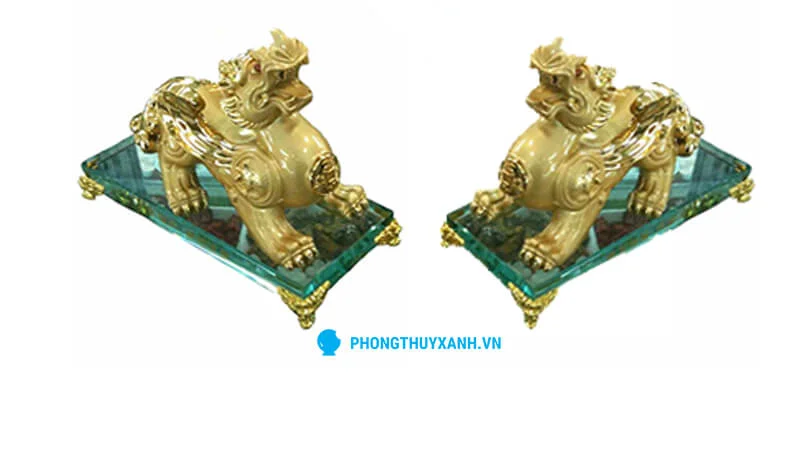 Tỳ hưu phong thủy mạ vàng - kích thước trung